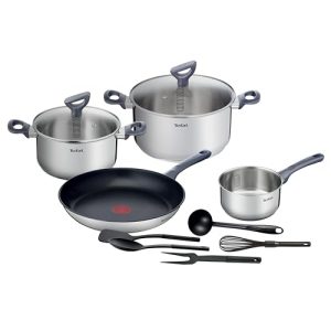 Tefal Daily Cook G713SB45 Batterie de cuisine 11 pièces, induction, antiadhésif et inoxydable