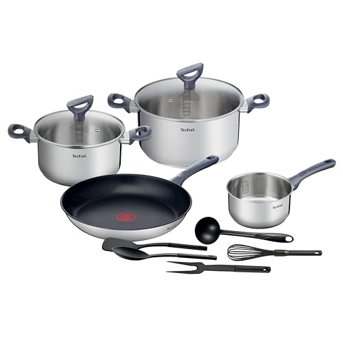 414g8dcx wl.jpg Tefal Daily Cook G713SB45 Batterie de cuisine 11 pièces, induction, antiadhésif et inoxydable