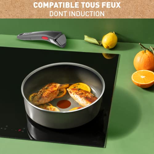 414dctnnkpl.jpg Sauteuse Tefal Ingenio Renew 24 cm induction cuisson saine et sûreFabriquée en FranceL2603502 Sauteuse Tefal Ingenio Re