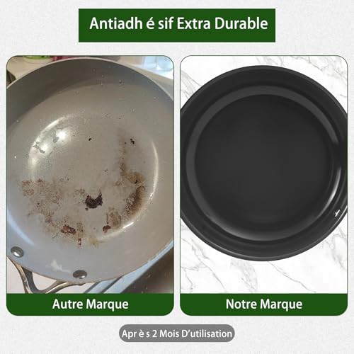 414sumu433l.jpg Poêle Antiadhésive Céramique 20cm Gris Blanc Famille Cuisine Sans Produits Chimiques Nocifs