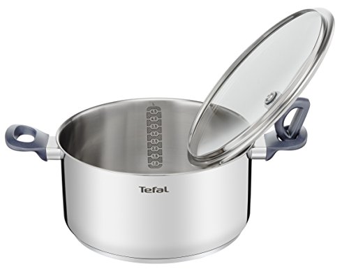 416rgqswtul.jpg Tefal Dailycook Faitout 24 cm Acier Inoxydable Couvercle Tous Feux Inox 38, 4 x 25, 6 x 13, 3 cm