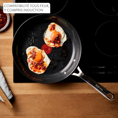 417jhbptb3l.jpg Jamie Oliver by Tefal Direct Cook Poêle 28cm Antiadhésif en Céramique pour Cuisine Professionnelle Facile à Nettoyer 880
