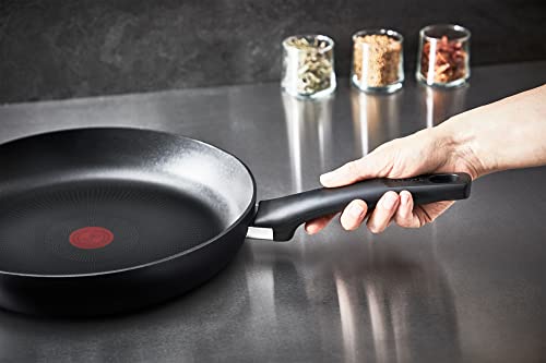 419va0nndrl.jpg Tefal G28804 Poêle à frire Hard Titanium Noir, en aluminium, revêtement antiadhésif inoffensif, indicateur de températur