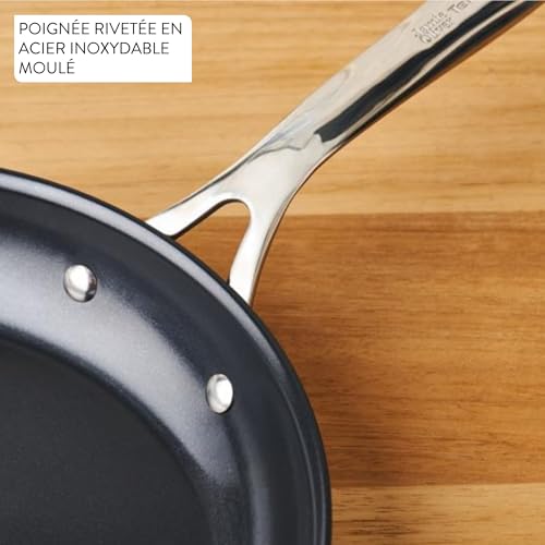 41aovbekybl.jpg Jamie Oliver by Tefal Direct Cook Poêle 28cm Antiadhésif en Céramique pour Cuisine Professionnelle Facile à Nettoyer 880