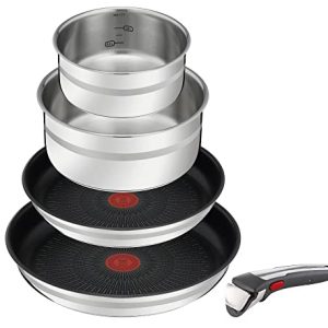 Jamie Oliver by Tefal L9769632 Set de poêles et casseroles passe au four induction amovibleGain de placePasse au four 5