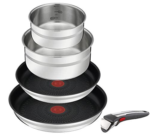 41b6c2j vll.jpg Jamie Oliver by Tefal L9769632 Set de poêles et casseroles passe au four induction amovibleGain de placePasse au four 5
