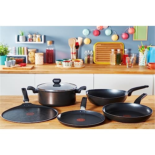 41bencl7jl.jpg Tefal Titane Simple Cook Diffusion Poêle 20 cm pour Cuisine Étudiante et Professionnelle avec Chauffage Égalisé et Antia