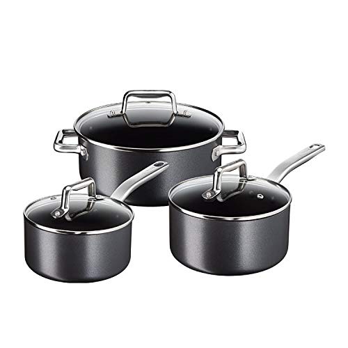 41ca7em2ppl.jpg Tefal C55654 Prograde Batterie de Poêles et Casseroles à Induction 8 Pièces UVP 299 € | Poêle 26 cm + 30 cm | Casserole