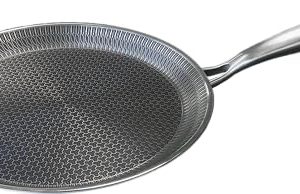 Poele à crêpes Excelliumpoele 3D Induction Noir 26cm Poêle Anti-adhésive Compatible Four Résistante Polyvalente Manche A