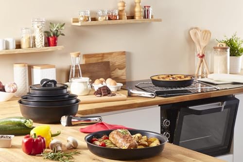 41nkmlhcxfl 1.jpg Sauteuse Tefal Ingenio 24 cm induction antiadhésif startPoint empilable France Eco Resist