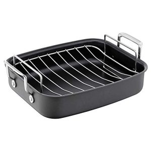 Tefal Jamie Oliver Plat à rôtir premium en aluminium anodisé dur – Poids lourd – Idéal pour gigoteuses et rôtis – 26 cm