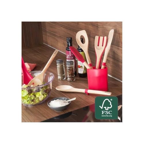 41qartspuml.jpg Spatule pleine Tefal Ingenio Bois - Spatule forestière pour cuisine professionnelles et amateurs