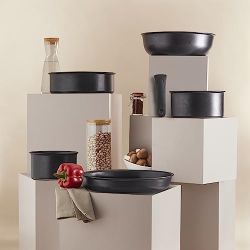 41umwcc1dbl 3.jpg Tefal Ingenio Poêle grill Induction Antiadhésif Aluminum Empilable Eco Resist 26 cm Lavabo