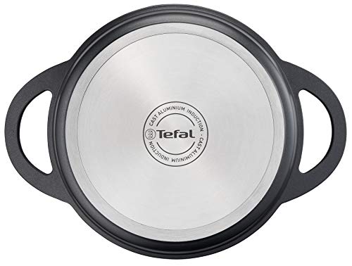 41xndywaogl.jpg Tefal Trattoria E21846 Cocotte Anti-adhésif Aluminium, Bonne Conservation de Chaleur, Convient à Tous Les Types de Plaqu