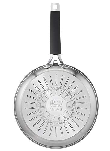 41ygx4vcp6l.jpg Poêle Tefal Jamie Oliver anti-adhésive inoxydable 24 cm avec signal thermique dur et revêtement silicone