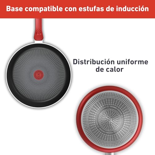 41yccnox1 l.jpg Poêle antiadhésive 28cm rouge pour cuisinier expérimenté - cuisine à haute température - revêtement durable - C2890602