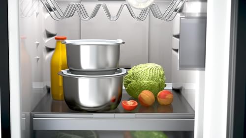41buahhplhl 1.jpg BACKEN 199924 Batterie Cuisine Acier Inoxydable inductionCompatible Lave-Vaisselle 24Pièces Poêles Woks Couvertures Poig