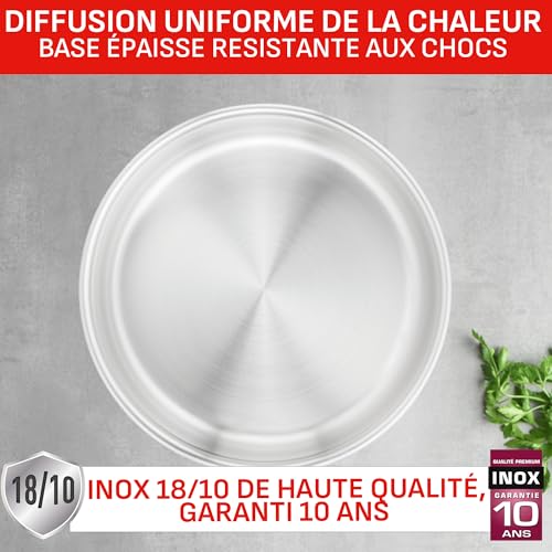 41dvvsj0xdl.jpg Casseroles Tefal Ingenio Lot de 4 PC Induction Acier Inoxydable Empilable On L898S334