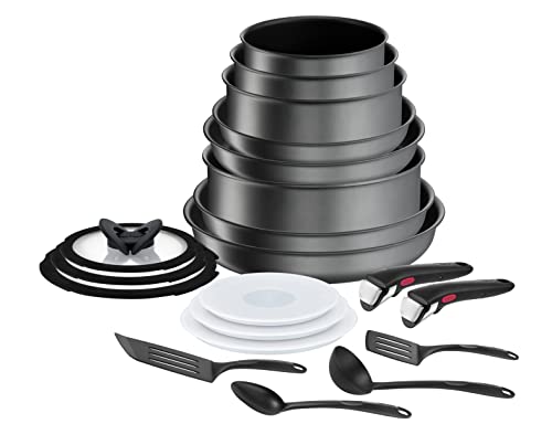 41egu34v5vl.jpg Tefal Ingenio 20 Pièces Batterie de Cuisine Induction Empilable Fabriqué en France Daily Chef On L7619402