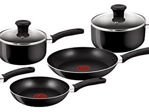 Set Tefal Delight casseroles et poêles 5 pièces pour cuisiniers exponentiels cuisines modernes chauds et froids