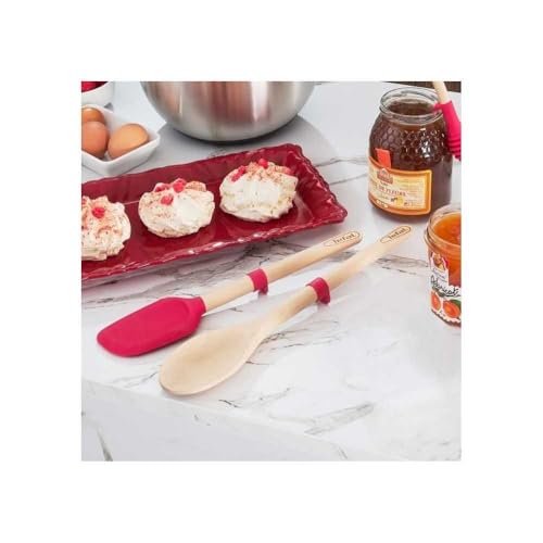 41f7qfmor6l.jpg Spatule pleine Tefal Ingenio Bois - Spatule forestière pour cuisine professionnelles et amateurs