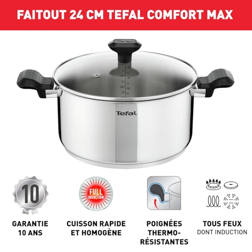 41h32vjgwul.jpg Tefal Comfort Max faitout 24 cm induction inox haute qualité thermo-isolées garantie 10 ans C9734604