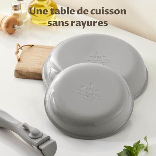 41ho4rwpl0l.jpg Ensemble de poêles induction Poignée amovible 7 pièces 24 cm, Revêtement céramique antiadhésif, Pour tous types de plaqu