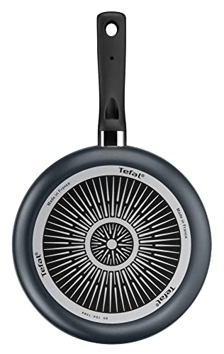 41ibdmo9qol.jpg Tefal C38804 Poêle à frire Essential noir, revêtement anti-adhésif avec particules de titane, passe au lave-vaisselle
