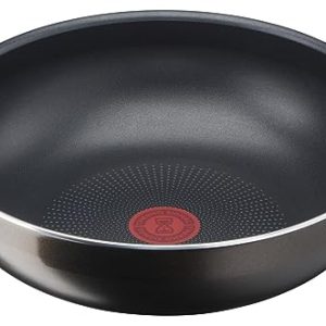 Poêle wok Tefal Ingenio 26 cm, non induction, revêtement antiadhésif, convient aux couples actifs, cuisine rapide et fac