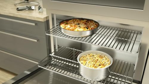 41jugr2g7ml 1.jpg BACKEN 199924 Batterie Cuisine Acier Inoxydable inductionCompatible Lave-Vaisselle 24Pièces Poêles Woks Couvertures Poig