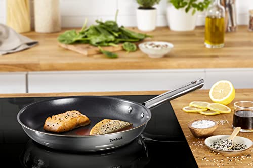 41kzup1u ql.jpg Poêle Tefal Duetto A7040663, induction, convient aux cuisiniers expérimentés, pour la maison et la cuisine professionnel