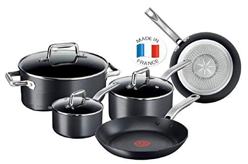 41mn 2dm4xl.jpg Tefal C55654 Prograde Batterie de Poêles et Casseroles à Induction 8 Pièces UVP 299 € | Poêle 26 cm + 30 cm | Casserole