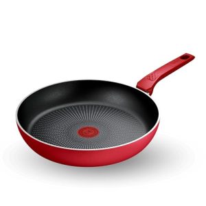 Poêle antiadhésive 28cm rouge pour cuisinier expérimenté - cuisine à haute température - revêtement durable - C2890602
