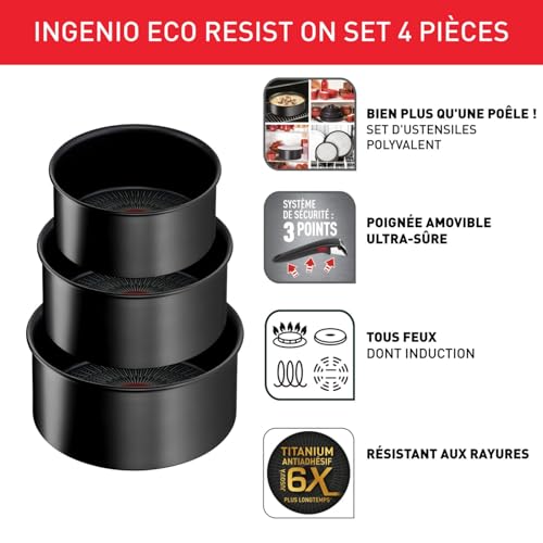 41oym1uqn5l.jpg Tefal Ingenio Lot de 3 casseroles induction fabriqué en France Eco Resist On L7679202 Tefal Ingenio Lot de 3 casseroles