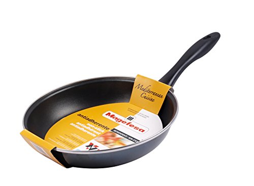 41pvz dn6xl.jpg Megafesa Glass Poêle Noir Cristal pour Cuisine Profitez de la Chaleur Équilibrée 26 cm Édition Limitée