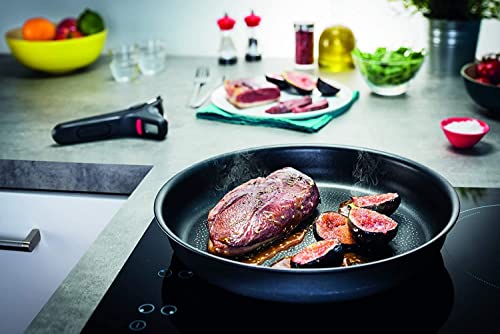 41qkkdyiekl.jpg Tefal Ingenio Expertise Poêle Aluminium Noir 28 cm Cuisine Professionnelle Chef Confirmé Usage Familial