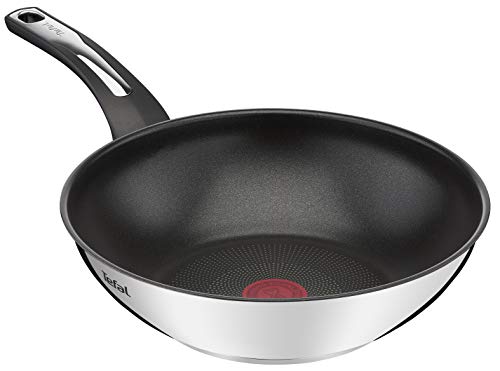 41t7balk l.jpg Poêle wok Tefal Emotion 28 cm, antiadhésif, garantie 10 ans, induction, cuisson uniforme, design moderne, poignée solide