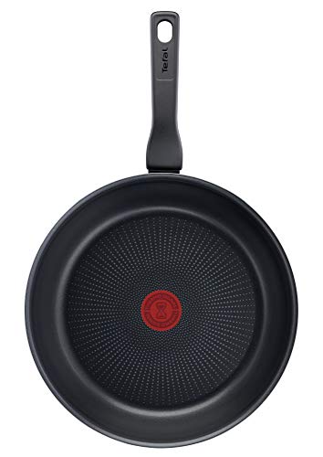 41u1z1klbl.jpg Tefal C38508 XL Force Poêle à frire robuste et résistante noire, signal thermique, revêtement anti-adhésif, fond de poêl