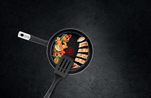 41urrjg lyl.jpg Tefal C38804 Poêle à frire Essential noir, revêtement anti-adhésif avec particules de titane, passe au lave-vaisselle
