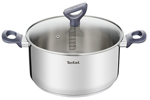 41v9xqc79ul.jpg Tefal Dailycook Faitout 24 cm Acier Inoxydable Couvercle Tous Feux Inox 38, 4 x 25, 6 x 13, 3 cm