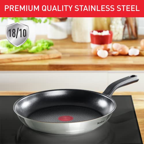41ydmfcnmrl.jpg Tefal Comfort Max Poêle 26 cm Induction Antiadhésif Acier Inoxydable Haute Qualité Thermo-Spot G7260544