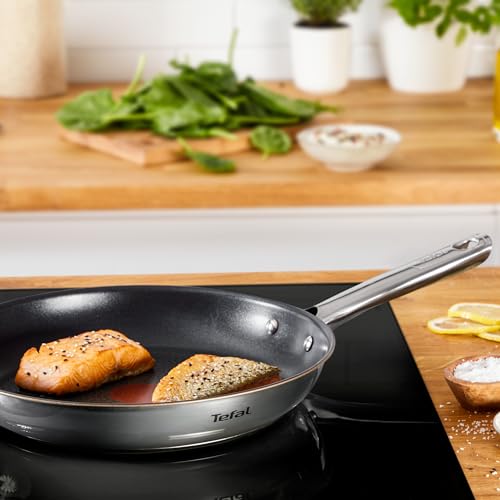 41zaogkmjcl.jpg Poêle Tefal Induction 32 cm, Acier inoxydable 18/10, Revêtement antiadhésif, Cuisine saine et facile, Garantie 10 ans, B