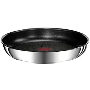 Poêle Tefal Ingenio Preference Empilable Acier Inoxydable Induction 28 cm Indicateur de Température Gain de Lieu