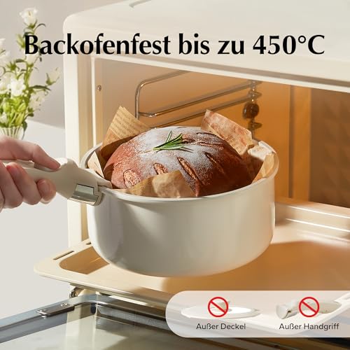 51 0hxsxfl.jpg Redchef Casseroles en céramique anti-adhésives, tous feux dont induction, famille et amis, repas à la maison et superfic