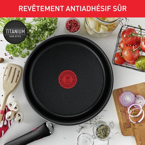 51 vz0c6qyl.jpg Tefal Ingenio Batterie de cuisine 10 pièces, Antiadhésif, Économique pour la famille française, Convient à tous les four