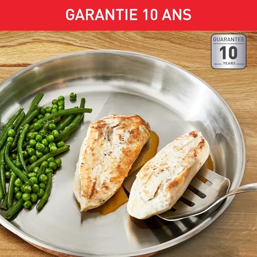 510c7imd6dl.jpg Poêle Tefal PRIMARY 20cm Acier Inoxydable, Induction, Résultats Croustillants, Garantie 10 Ans