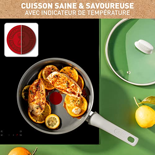 511jmu3leol.jpg Sauteuse Tefal 24 cm induction antiadhésif ceramique eco-conçue cuisson saine thermo-signal Fabriqué en France Renew On