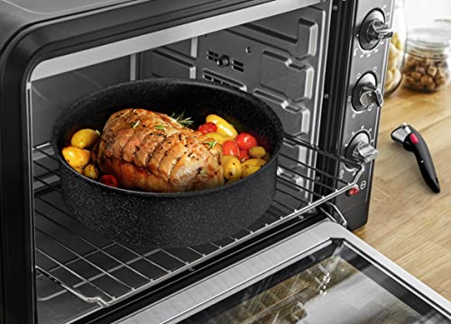 513b64833l.jpg Tefal Ingenio Black Stone: Casseroles Empilables Antiadhésives Induction Noir Compatible avec Indicateur de Température