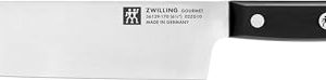 ZWILLING Nakiri Gourmet Couteau, 17 cm, Acier Inoxydable Special, Manche Ergonomique, Noir, Fabriqué en Allemagne ZWIL