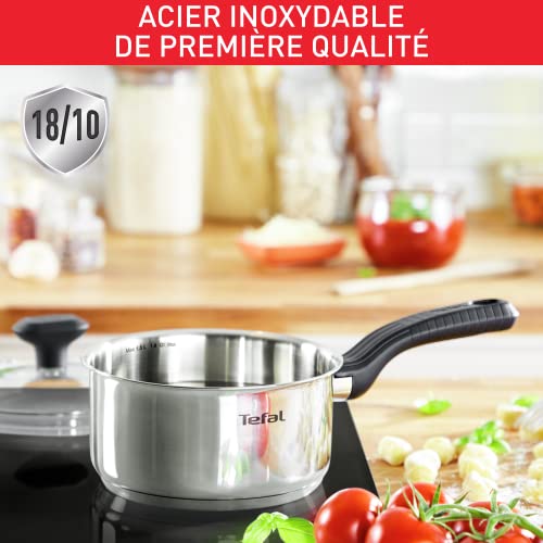 515w4aanqel.jpg Tefal Comfort Max Casserole 18 cm Inox haute qualité pour cuisine en induction - Poignée thermo-isolée et garantie 10 an